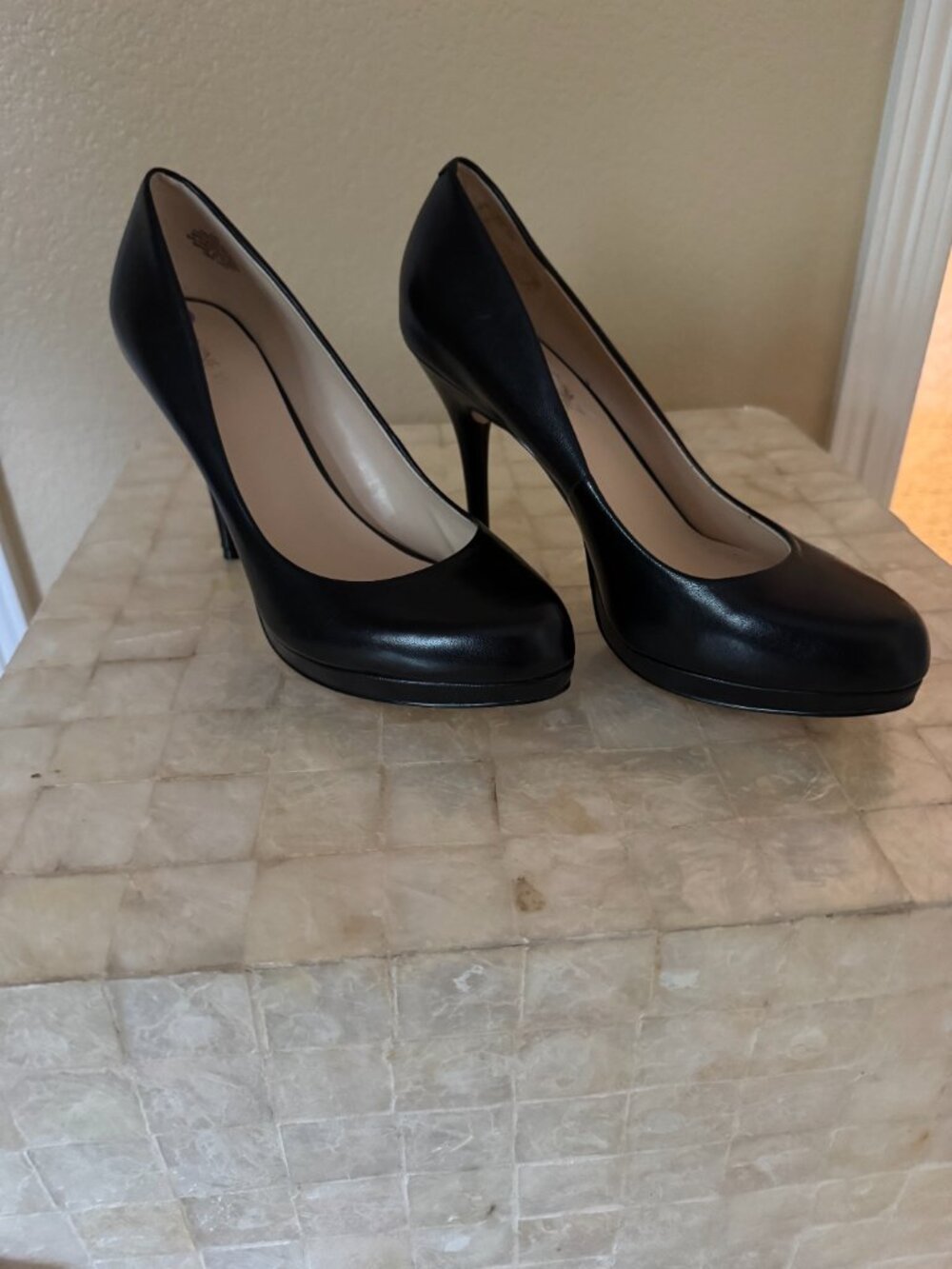 Nine West Black Platform Pump